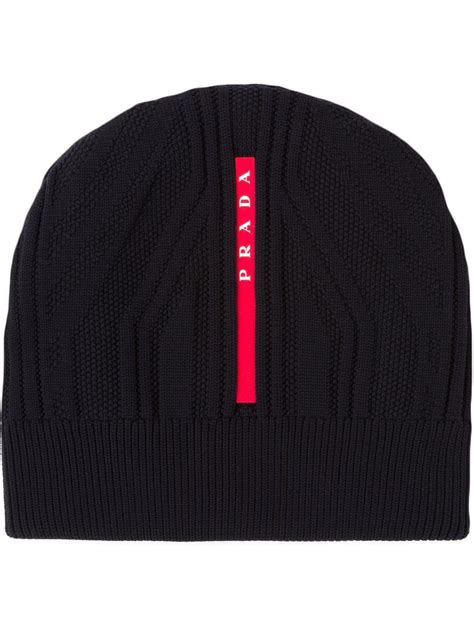 prada black beanie|prada men's gloves.